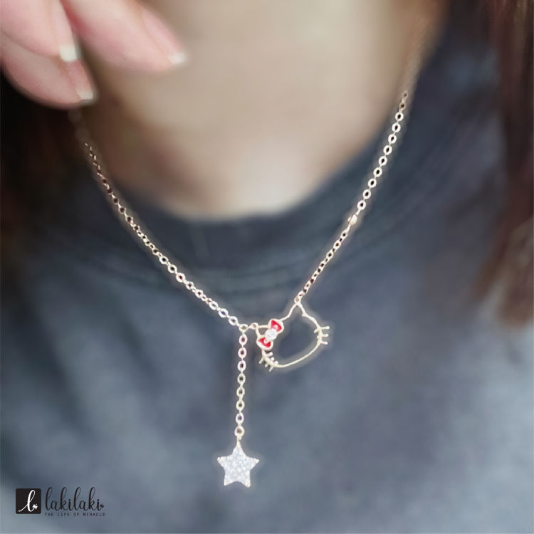 Picture of [925純銀]燦若繁星系列~ Hello Kitty 金星閃耀項鏈