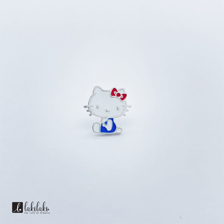 Picture of [925純銀]甜點系列~ Hello Kitty 蝴蝶結杯子蛋糕耳環